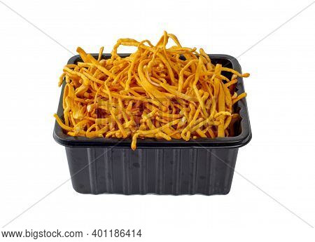 Cordyceps Sinensis Mushroom An Solated White Background