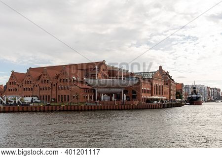 Gdansk, Poland - Sept 9, 2020: Polish Baltic F. Chopin Philharmonic In Gdańsk Is A Concert Hall Loca