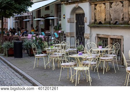 Gdansk, Poland - Sept 6, 2020: Beer Pubs And Cafes On Piwna Street In Gdansk