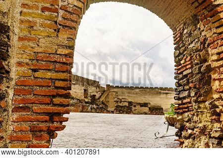 Sohail Castle In Fuengirola, Malaga Spain. Tourist Attraction. Holidays On Costa Del Sol.