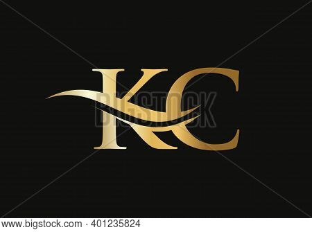 Kc Linked Logo For Business And Company Identity. Creative Letter Kc Logo Vector With Modern Trendy