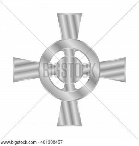 Celtic Cross Icon On White Background. Vector Illustration.