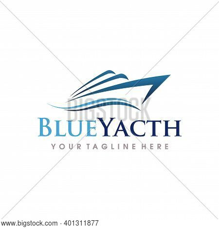 Ship Logo. Cruise And Yacht Logo Desain Vector