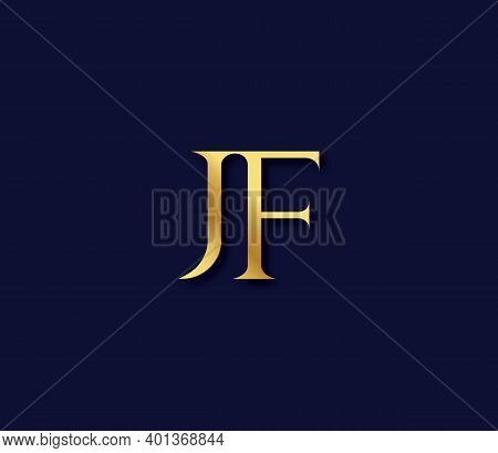 Jf Alphabet Modern Logo Design Concept Company