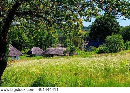 View Of Open-air Museum Of Folk Architecture And Folkways Of Ukraine In Pyrohiv (pirogovo) Village N