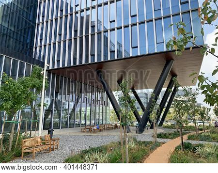 Beer Sheva, Israel - December 22, 2020: Rest Area  In The New High-tech Park In Beer Sheva