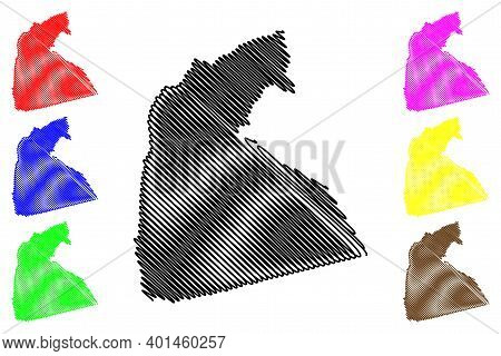 Kisii County (republic Of Kenya, Nyanza Province) Map Vector Illustration, Scribble Sketch Kisii Map
