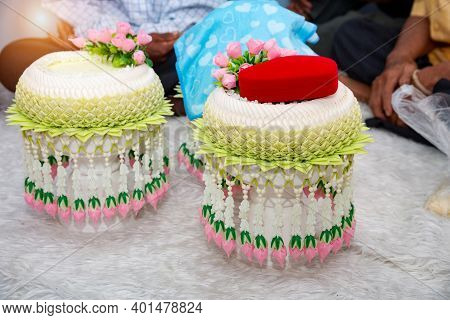 Wedding Dowry, The Dowry Marriage In Thailand, Thailand Wedding, Ceremony.