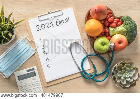 2021 New Year Goals In New Normal Lifestyle, Work-life Balance With Face Mask Safety Awareness From 