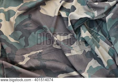 Camouflage Background Texture As Backdrop For Paintball And Airsoft Strikeball Design Projects. Back