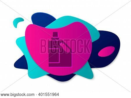 Color Plastic Bottle For Laundry Detergent, Bleach, Dishwashing Liquid Or Another Cleaning Agent Ico