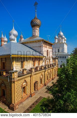 Church Of Hodegetria And Church Of Resurrection Of Christ In The Rostov Kremlin. Rostov Veliky, Yaro