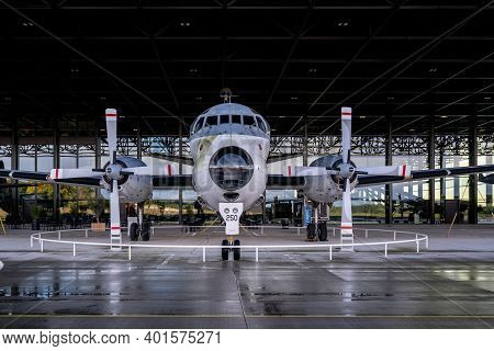 Soesterberg, Netherlands - November 10, 2020: Breguet Br.1150 Atlantic On Display At Military Museum