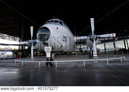 Soesterberg, Netherlands - November 10, 2020: Breguet Br.1150 Atlantic On Display At Military Museum