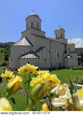 View At 13th Century Serbian Orthodox Mileseva Monastery Near Prijepolje, Serbia