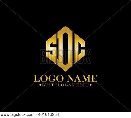 Sdc Diamond Alphabet Modern Logo Design Concept