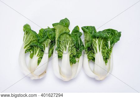 Young White Bok Choy Or Bak Choi Chinese Cabbage