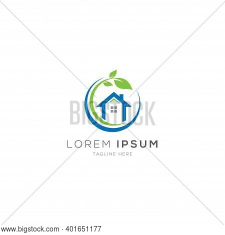 Nature Real Estate Logo Design Template Vector