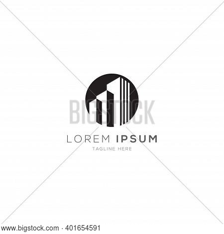 Simple Real State Billing Logo Design Template Vector