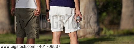 Seniors Playing Petanque Fun And Relaxing Game