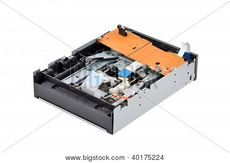 Inside dvd disk drive