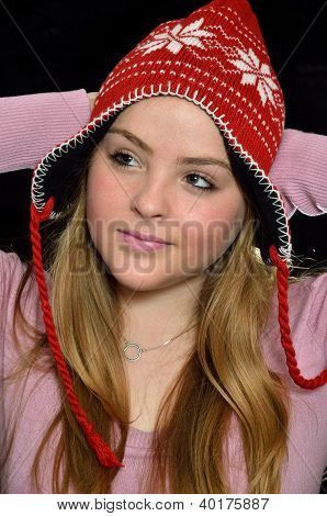 Mädchen In einem Cap