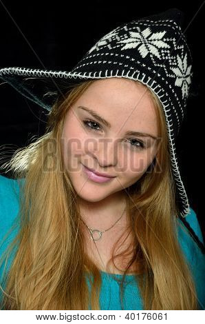 Mädchen In einem Cap