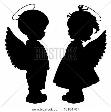 Angel Silhouettes Set