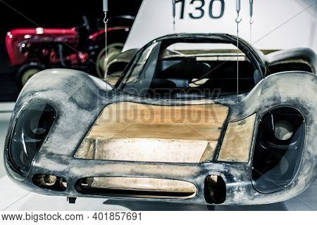 Stuttgart, Germany 6 March 2020: The Porsche 908 Was A Racing Car From Porsche, Introduced In 1968 T