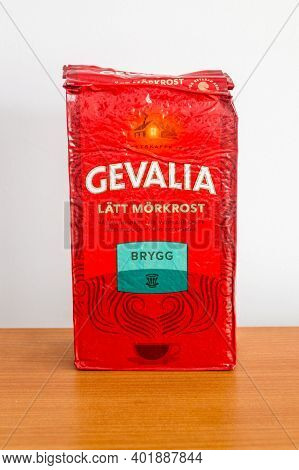 Pruszcz Gdanski, Poland - December 8, 2020: Gevalia Latt Morkrost Coffe.