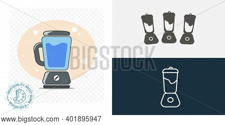 Blender Isolated Vector Icon. Appliances Design Element