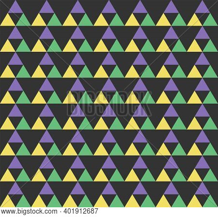 Vector Seamless Geometric Pattern. Geometric Background With Triangles.