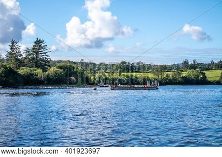 The Landscape At The Pier In Bruckless In County Donegal - Ireland.