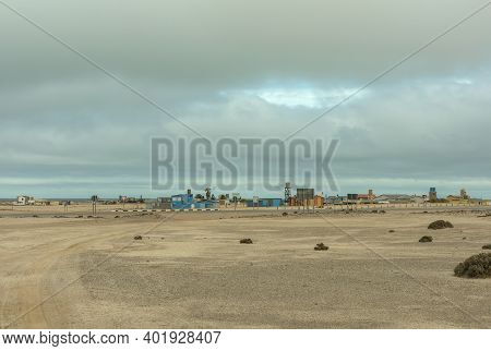 View Of The Holiday Resort Wlotzkasbaken In The North Of Swakopmund, Namibia
