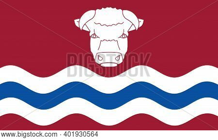 County Flag Of Herefordshire That Represents Herefordshire In The Uk