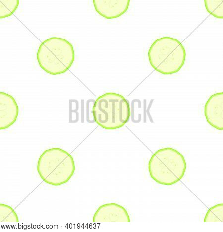 Illustration On Theme Of Bright Pattern Zucchini, Vegetable Squash For Seal. Vegetable Pattern Consi