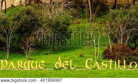 Fuengirola, Malaga, Spain - January 25, 2020: Sohail Castle, Historical Fortification For Coastal De