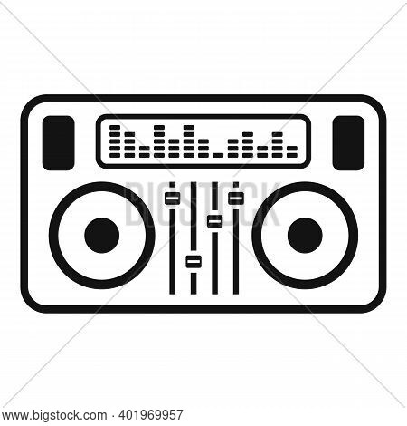Dj Deck Icon. Simple Illustration Of Dj Deck Vector Icon For Web Design Isolated On White Background