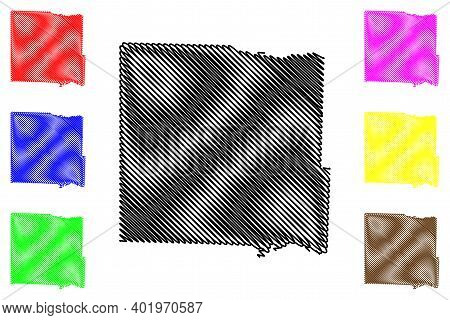 Bates County, Missouri (u.s. County, United States Of America, Usa, U.s., Us) Map Vector Illustratio