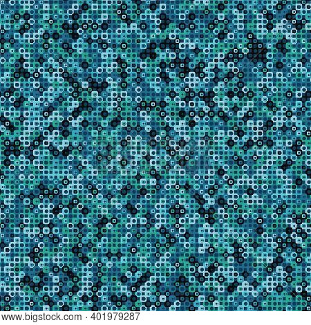 Abstract Randomly Colored Mosaic Seamless Vector Pattern. Unisex Surface Print Design For Fabrics, S