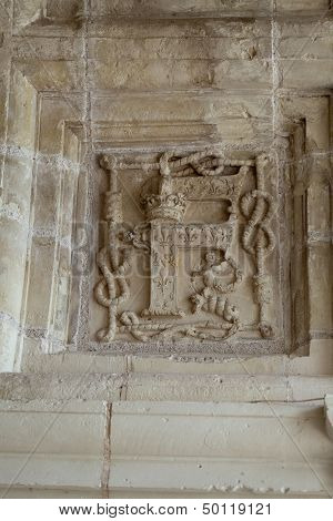Heraldic motifs in the castle Chambord.