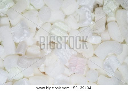 Styrofoam Peanuts In Shipping Box