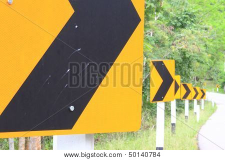 Road Signs warn Drivers