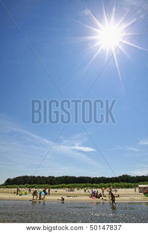 Sandy Beach In Swinoujscie, Poland