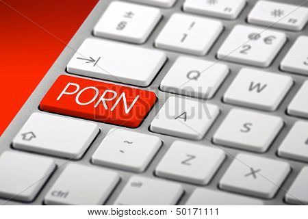 A Keyboard With A Porn Key