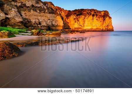 Porto De Mos Beach In Lagos, Algarve, Portugal