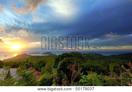 Panoramiczne wschód krajobraz Fotografia