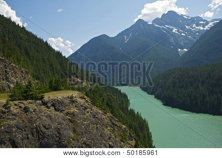 Diablo Lake Cascades Mountains