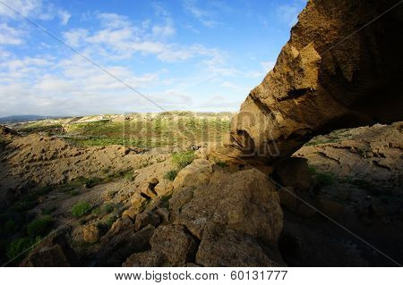 Sand and Rocks Desert