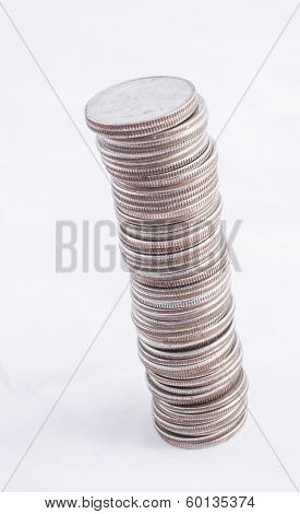 Stack of quarters
